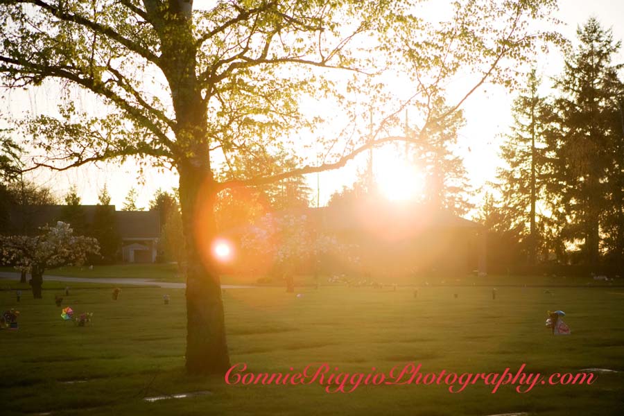 Grave Yard Sunset Tacoma Grave