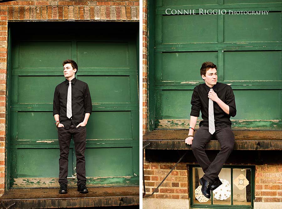 Green Door Cool Guy Senior Portrait Photographer