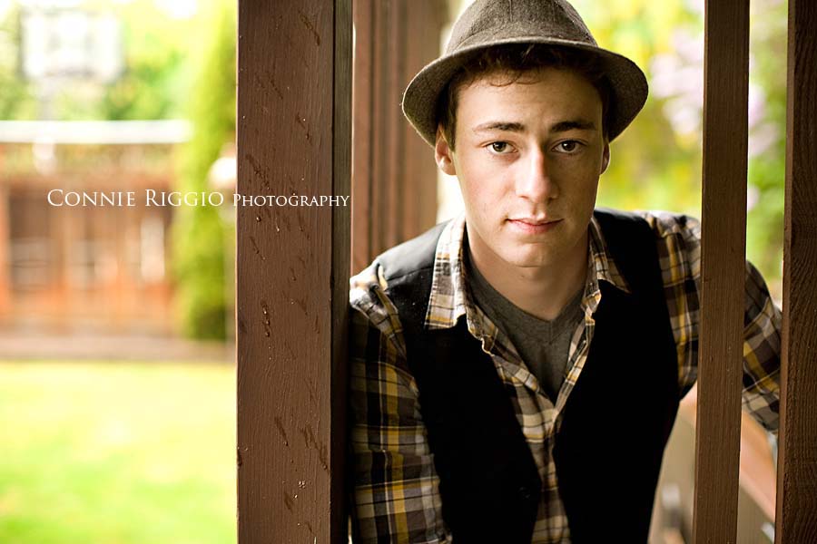 Hat Hot Tub Cool Guy Senior Portrait Photographer