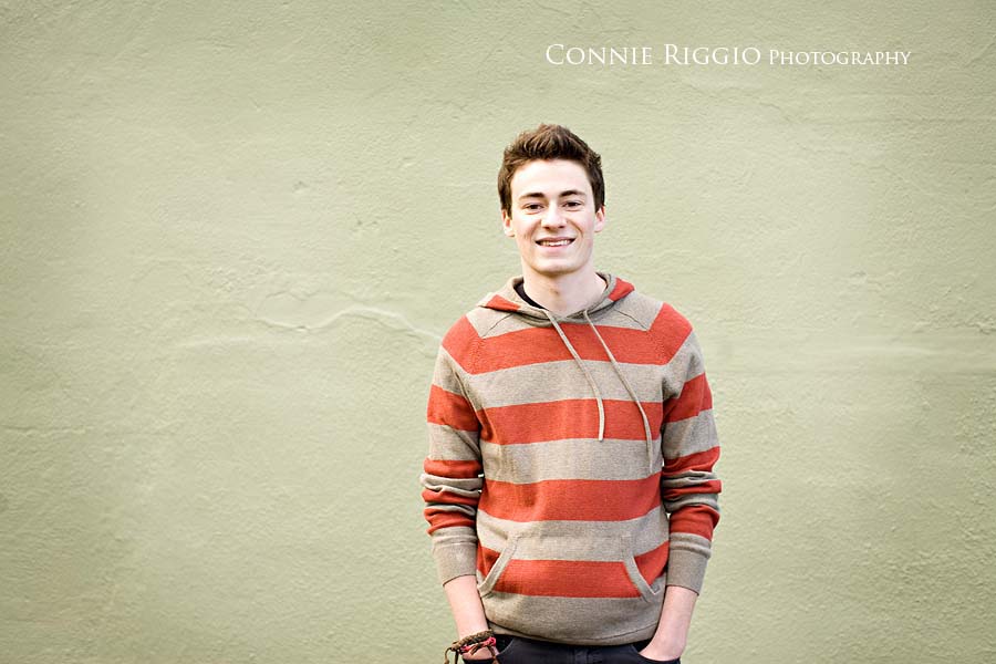 Stripes wall Cool Guy Senior Portrait Photographer
