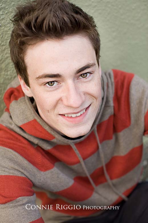 Stripes Close Cool Guy Senior Portrait Photographer