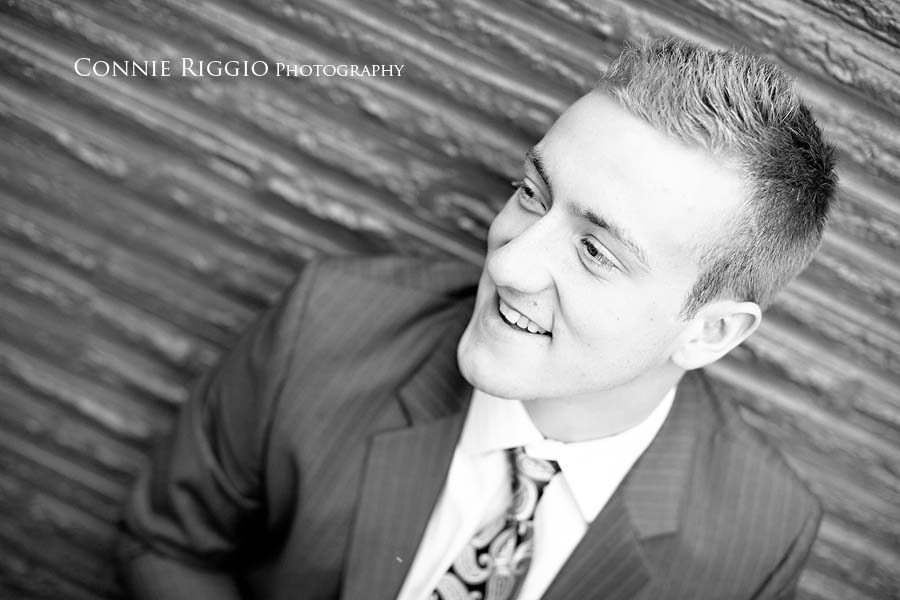 bw suit Tacoma Senior Urban Photographer