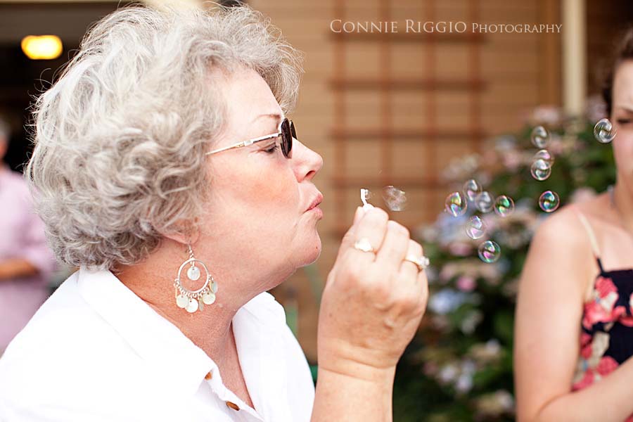 Sharon blowing bubbles Tacoma Wedding Photographer