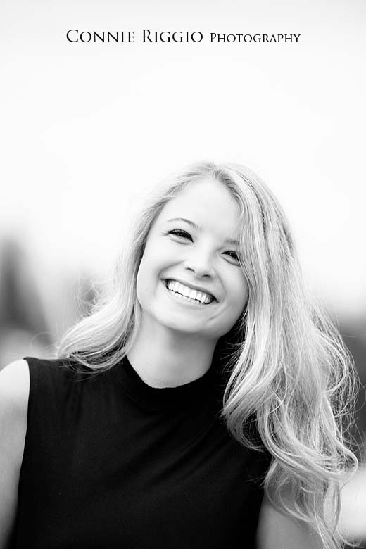 Laughing BW Tacoma Best Senior Photographer