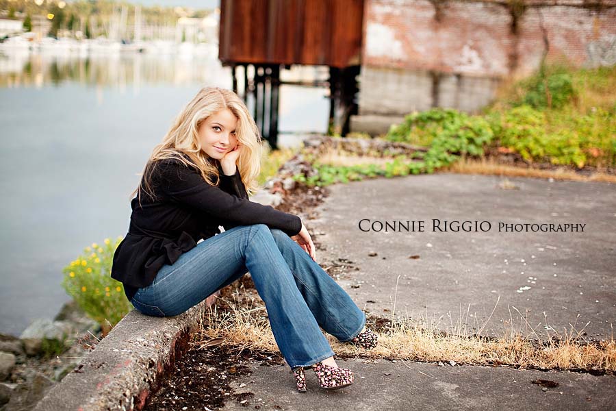 Sitting from side Tacoma Best Senior Photographer