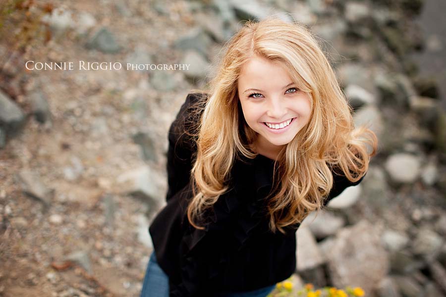 Rocks looking up Tacoma Best Senior Photographer