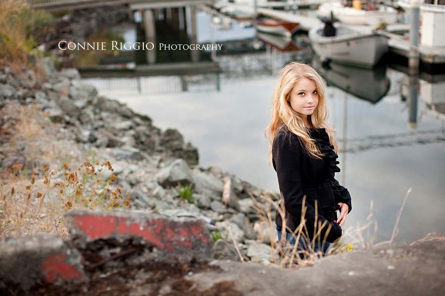 Boats in background Tacoma Best Senior Photographer