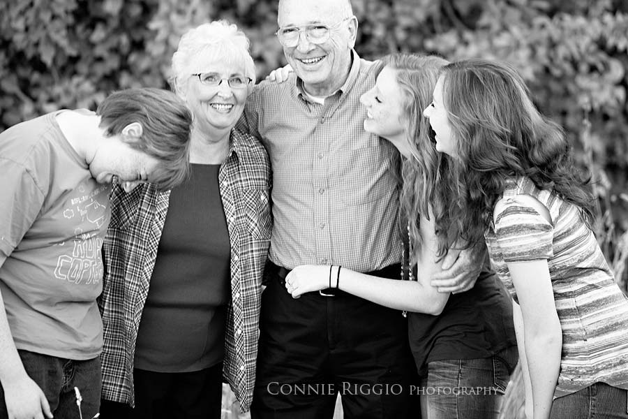 bw grandparents Tacoma Family Photographer