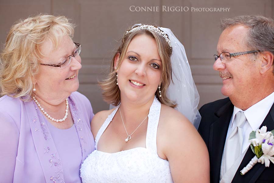 Beth with Parents Tacoma Wedding Photographer