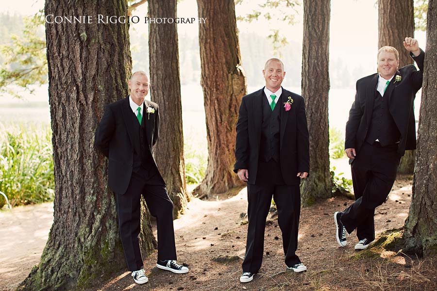 Guys with trees Tacoma Seattle Wedding Photographer
