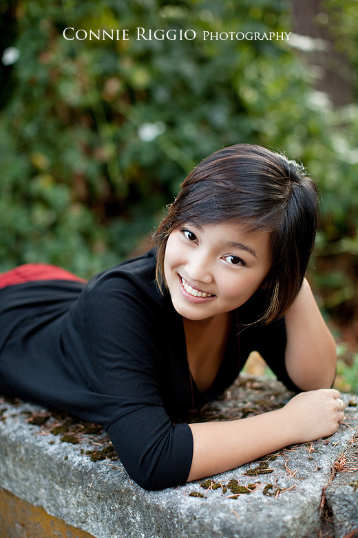 Laying on wall Tacoma Seattle Artistic Senior Portrait Photographer
