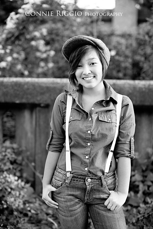 bw Suspenders Tacoma Seattle Artistic Senior Portrait Photographer