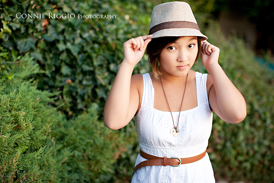Dress with hat Tacoma Seattle Artistic Senior Portrait Photographer