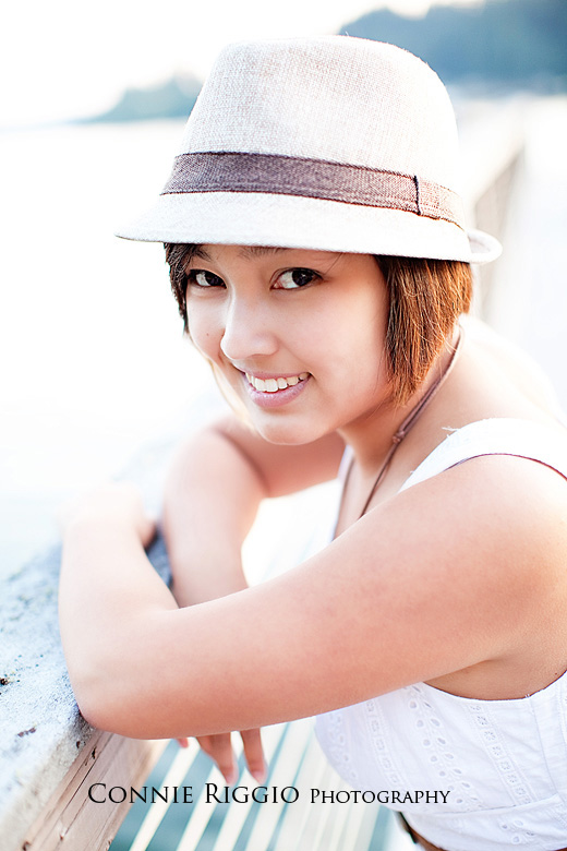Smiling Pier Tacoma Seattle Artistic Senior Portrait Photographer
