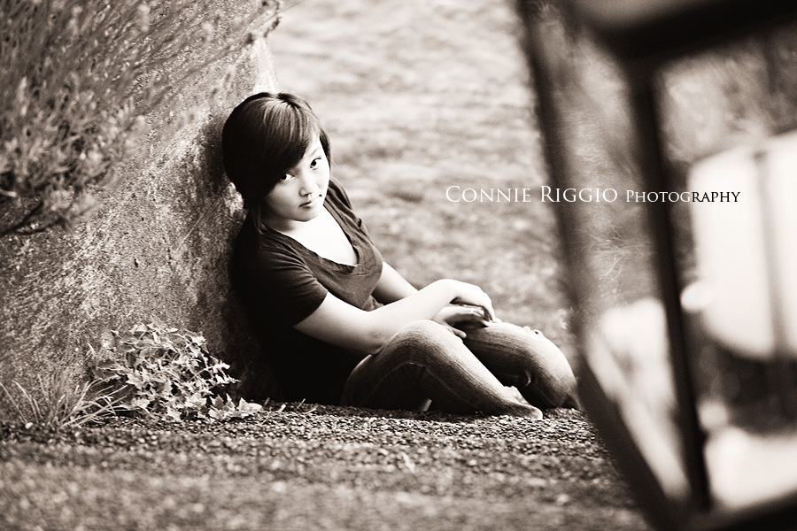 Water sepia Tacoma Seattle Artistic Senior Portrait Photographer
