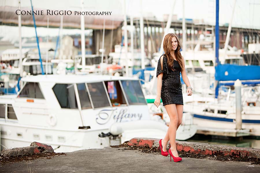 Walking Boats Tacoma Senior Portraits