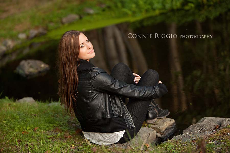 By pond Tacoma Senior Portraits
