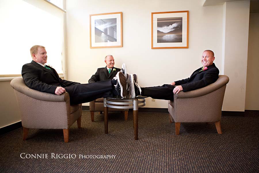 Guys waiting Tacoma Seattle Wedding Photographer