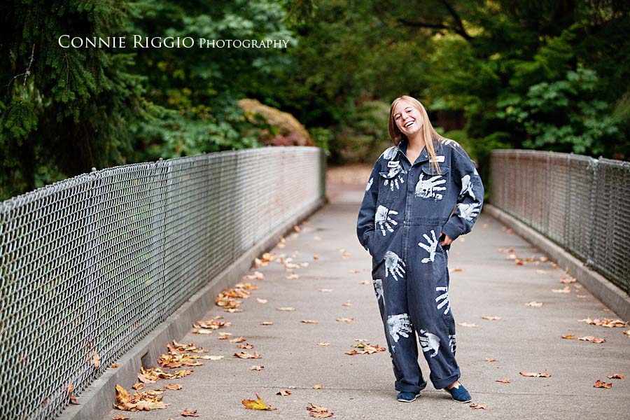 Overalls Bellarmine Tacoma Senior Portraits