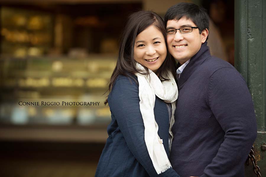 Engagement Seattle UW Pick Place Market Post Alley Photo